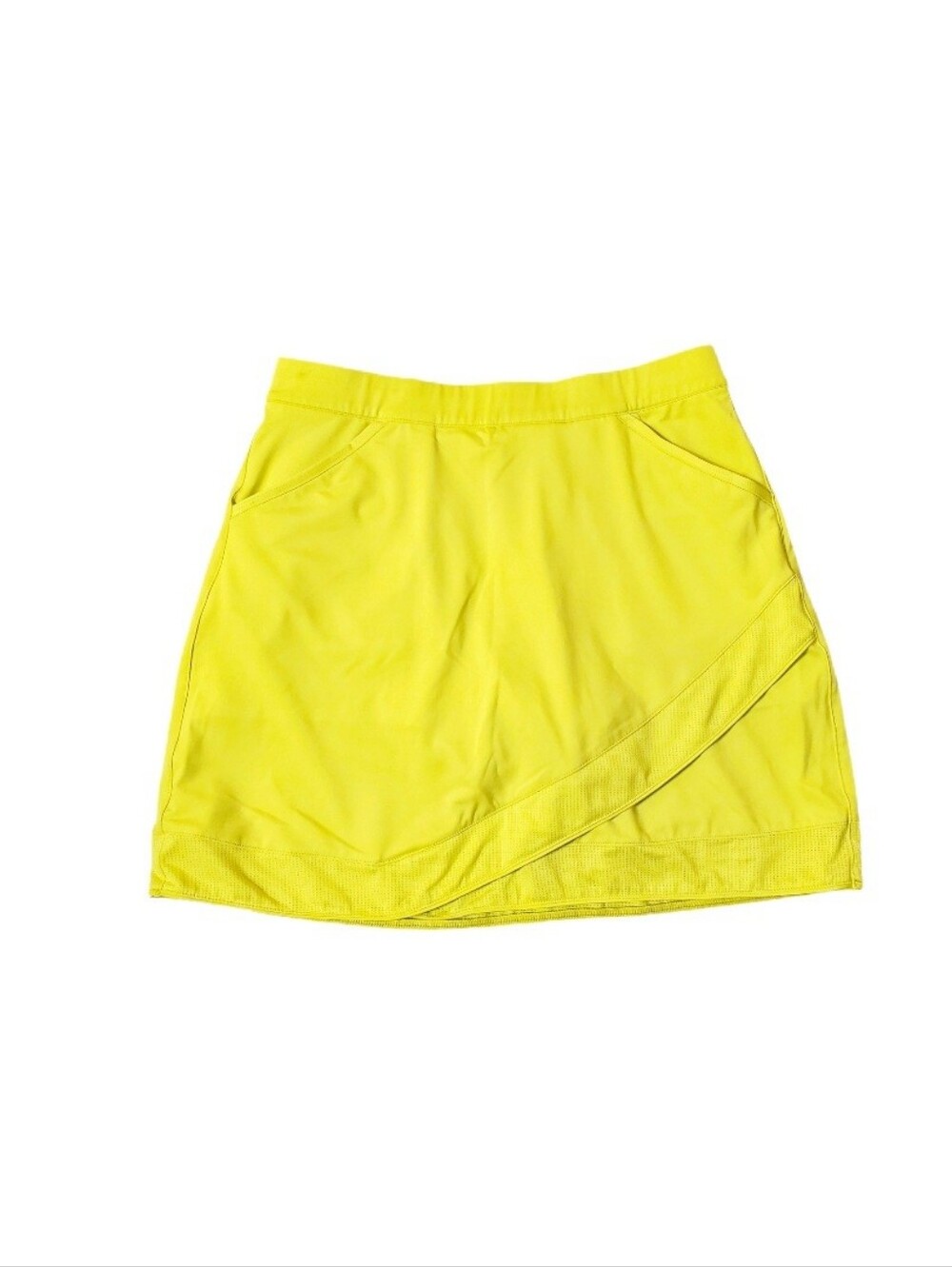 Peter Millar Women's Neon Yellow Tennis‎ Golf Activewear Skirt Small